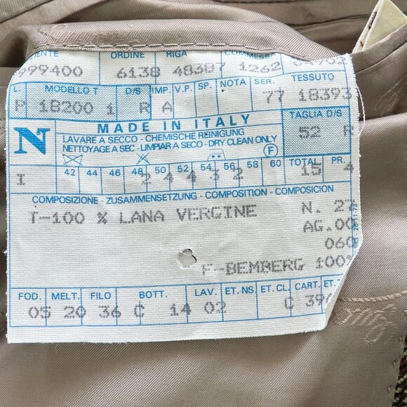 GUCCI Glen Plaid Cashmere Men's Vintage Blazer, Size 52 R, Made in Italy - Picture 13 of 14